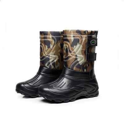 Herren Winter- und Herbst wasserdichte und kältebeständige Angelschuhe, rutschfeste und abnehmbare Plüsch-Wander- und Schneestiefel40-46