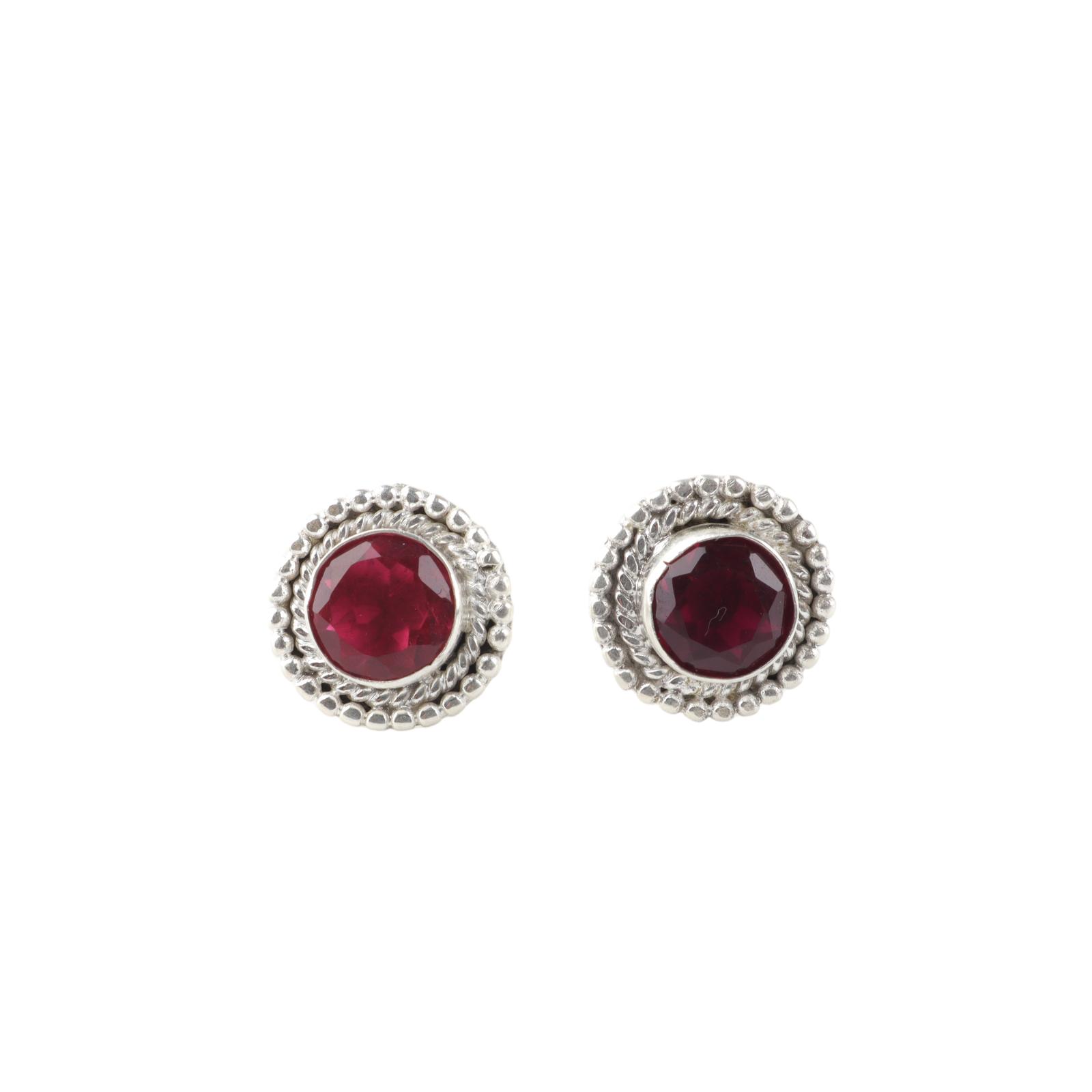 

Pink Tourmaline Gemstone 925 Sterling Silver Jewelry Handmade Studs 0.5 For Her EE-128-17