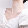 Korean Style S925 Sterling Silver Reindeer Antler Necklace - Cute Christmas Pendant Clavicle Chain