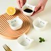 Cute Cat-Shaped Ceramic Dish: Perfect for Sauces, Seasoning, or Side Dishes