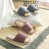 Linen Indoor Slippers For Couples With Nonslip Sole And Breathable Cotton Material Perfect For Home Use