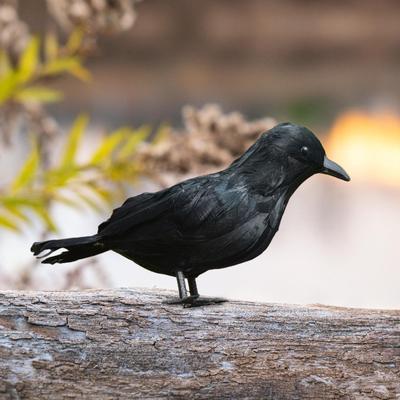 Halloween Decorative Crow DIY Artificial Crows Ornament for Holiday Decor Indoor