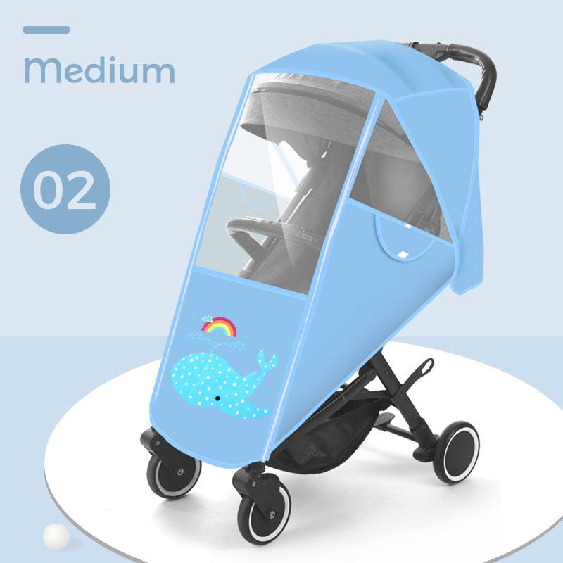 Wasserdichter Baby-Buggy Regenschutz Universal-Regenschutz für Kinderwagen Buggy Kinderwagen Windschutzscheibe Transparenter Regenschutz