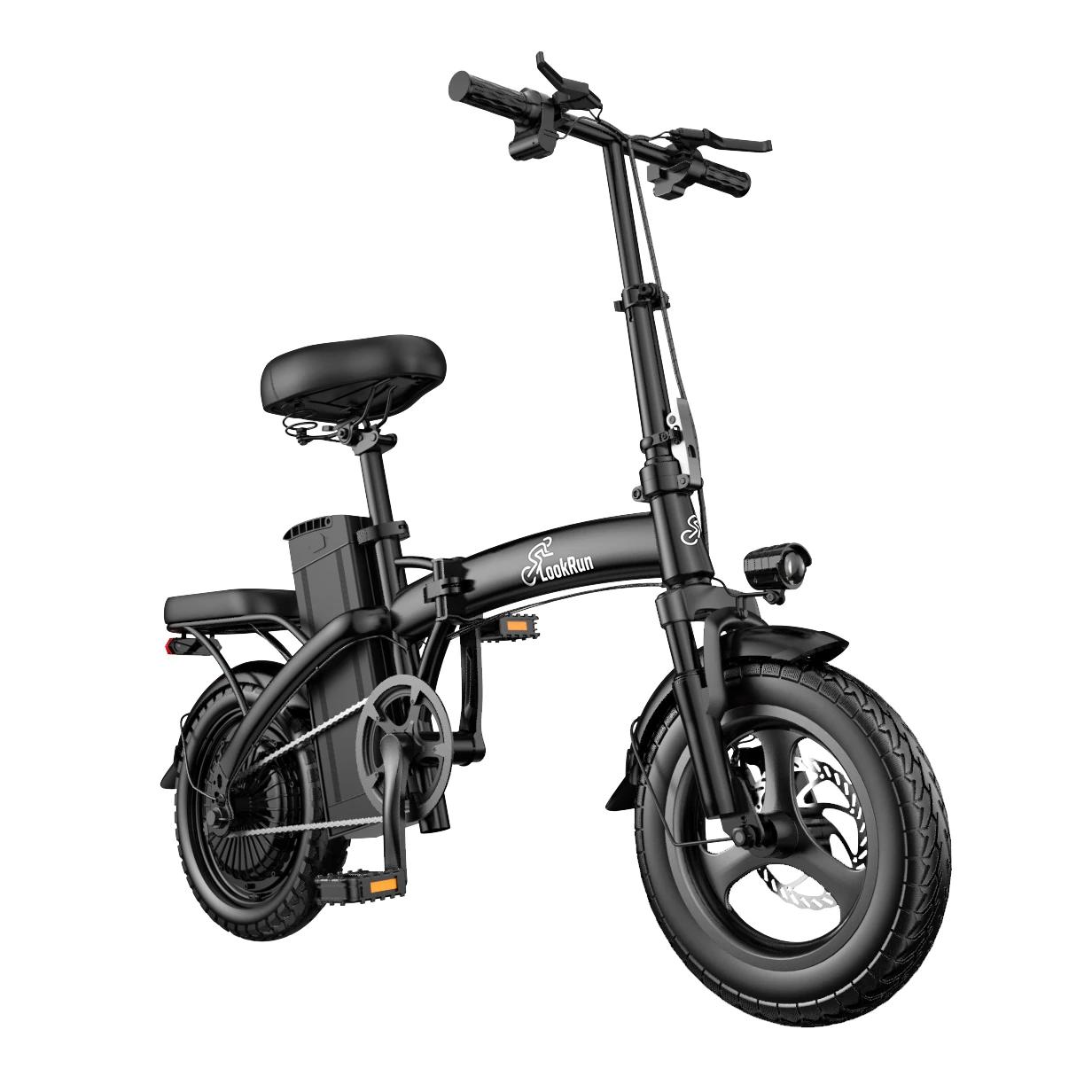 LOOKRUN G11 Pendler-Elektrofahrrad, 48V 13Ah Akku schwarz