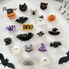 Trendy Hair Accessories for Girls Halloween Claw Clip, Cute Headdress, Glitter Acrylic Bat Pumpkin Stylish Clamps Black Cat Spider Ghost Pattern Women