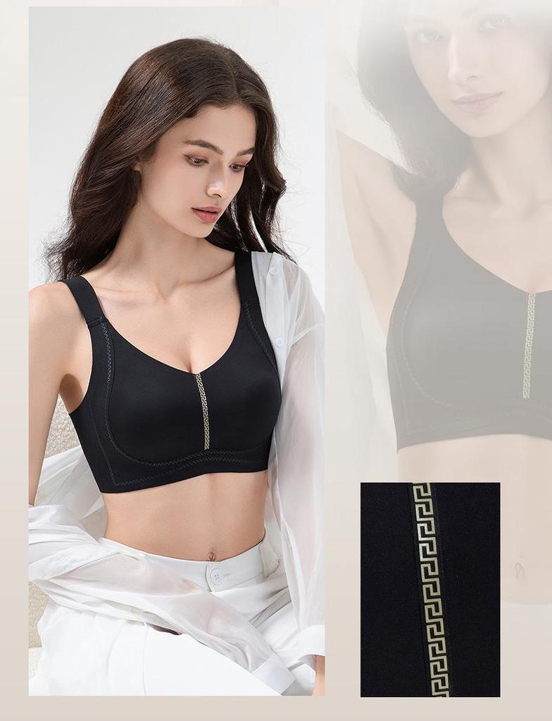 High Elastic Seamless Plus Size Wire-Free Bra with Bunny Ears