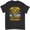 64Th Birthday Decorations May 1957 64 Years Old T-shirt WKG4