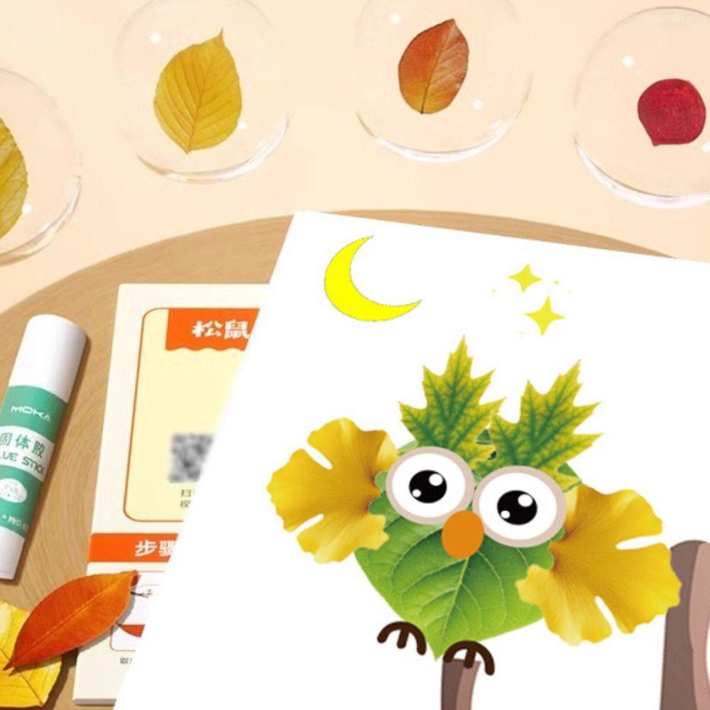 Educational Toys DIY Paste Material Kit Paper Cartoon Sticker Book  Toddlers