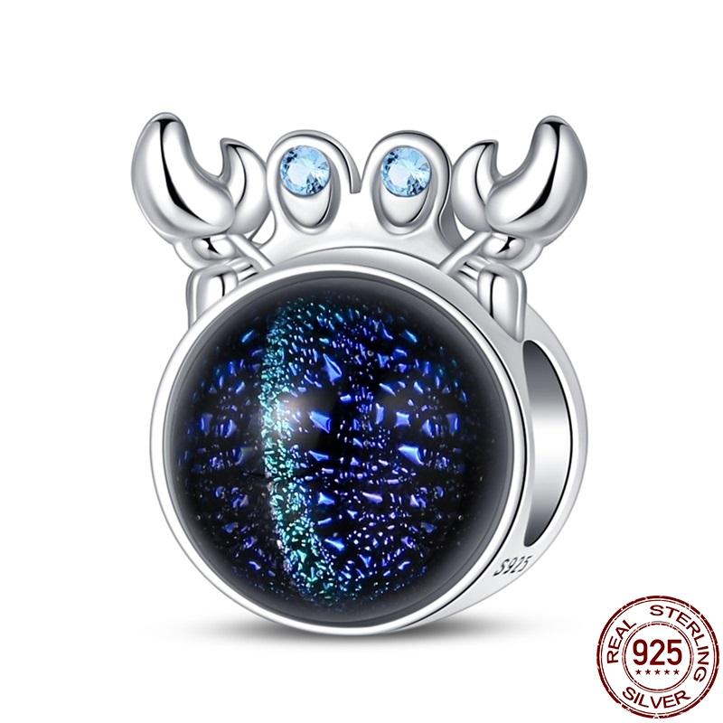 Original Copper Luminous Marine Series Pendant Fit 3Mm Bracelet Diy Charm For Women Jewelry Fashion Gift