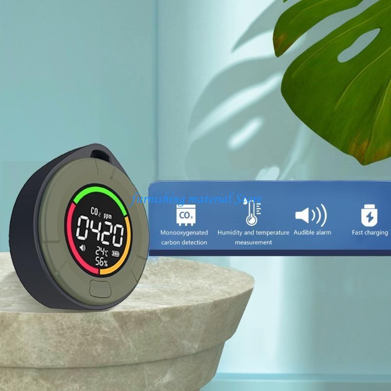 Y5GD Carbon Dioxide Meter with Temperature Humidity Meter CO2 Alarm Digital Display