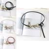 Fashion Gold Twists Knot Decoration Women Thin Belt For Fashion Dress And Summer Outfits