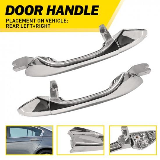 Exterior Door Handle Rear Driver & Passenger Side For 2008-2012 Honda Accord EOA