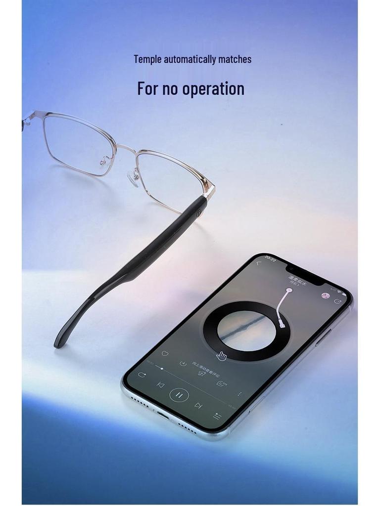 Smart Bluetooth Outdoor Glasses GS06/GS07: Metal Frame, Photochromic Lenses, Magnetic Charging, Dual Channel Audio.
