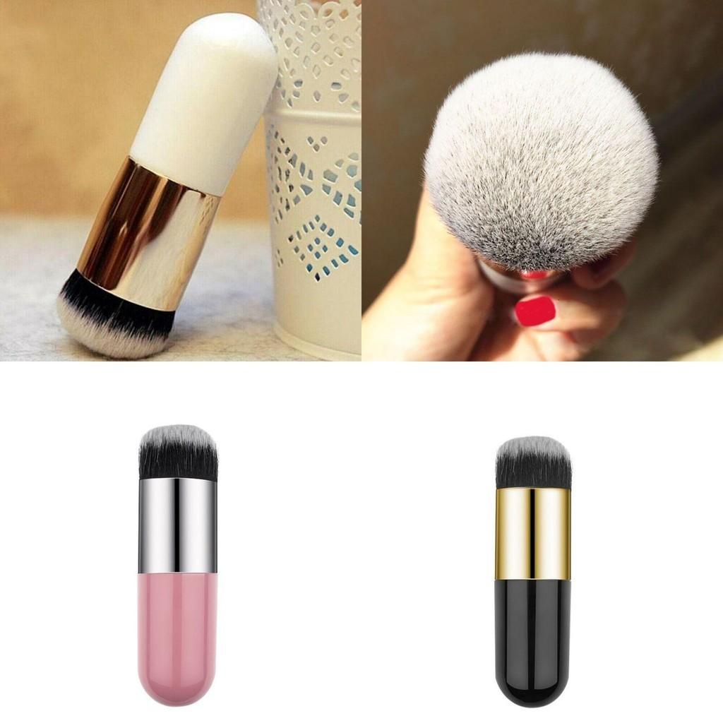 Chubby Pier Foundation Brush With Soft Nylon Bristles For Smooth Makeup Application
