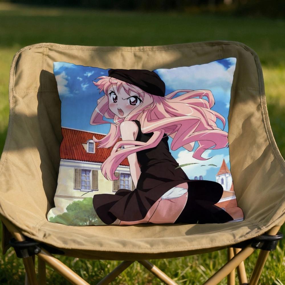 

Anime ZZero no TTsukaima Cushion Cover Soft Reversible Durable Pillow Cover MultiScene Use for Home Car Daily Comfort 30x30cm