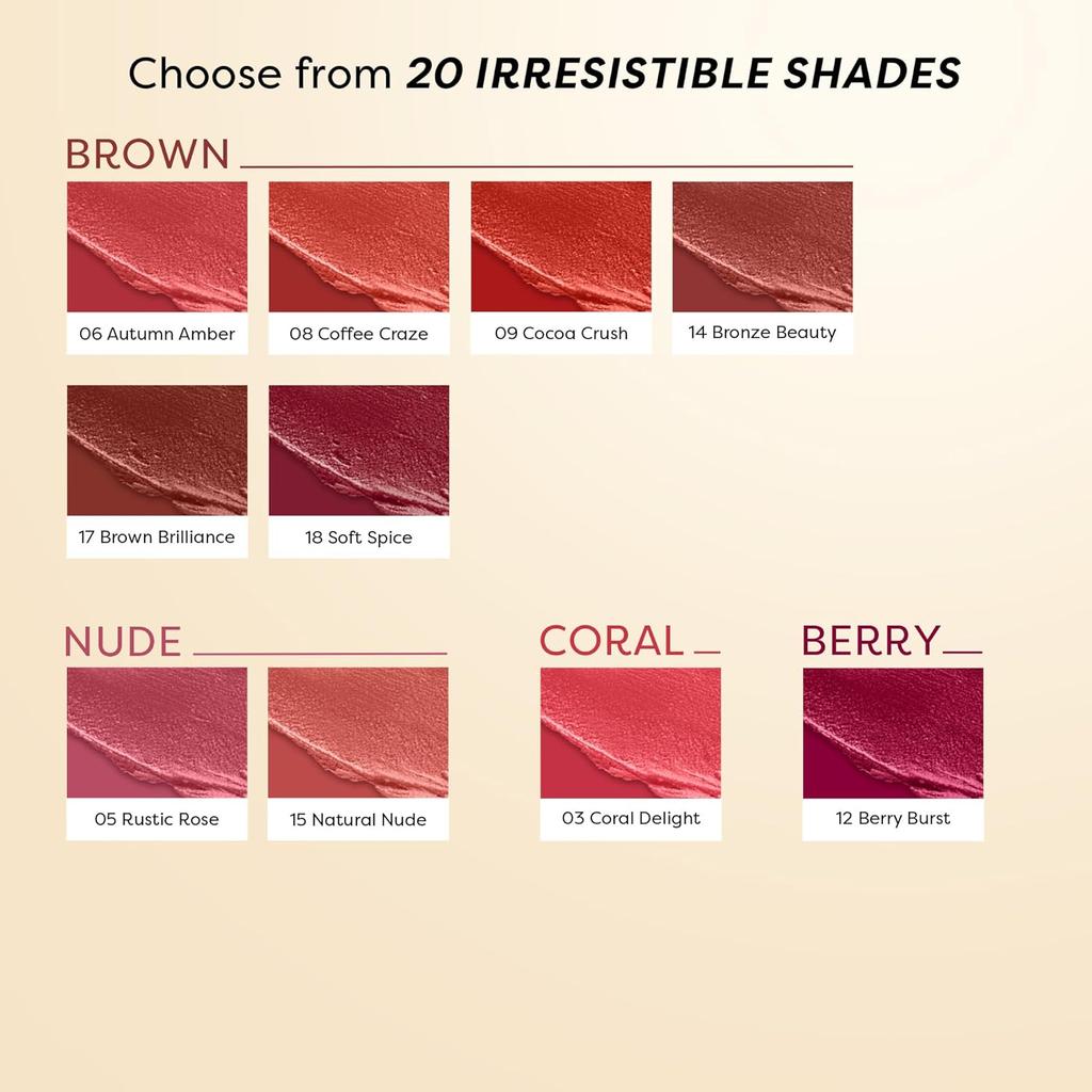 SUGAR POP Matte Ultrastay Lipstick Coffee Craze Long Lasting Smudgeproof Waterproof High Pigment Lip Makeup 4 g