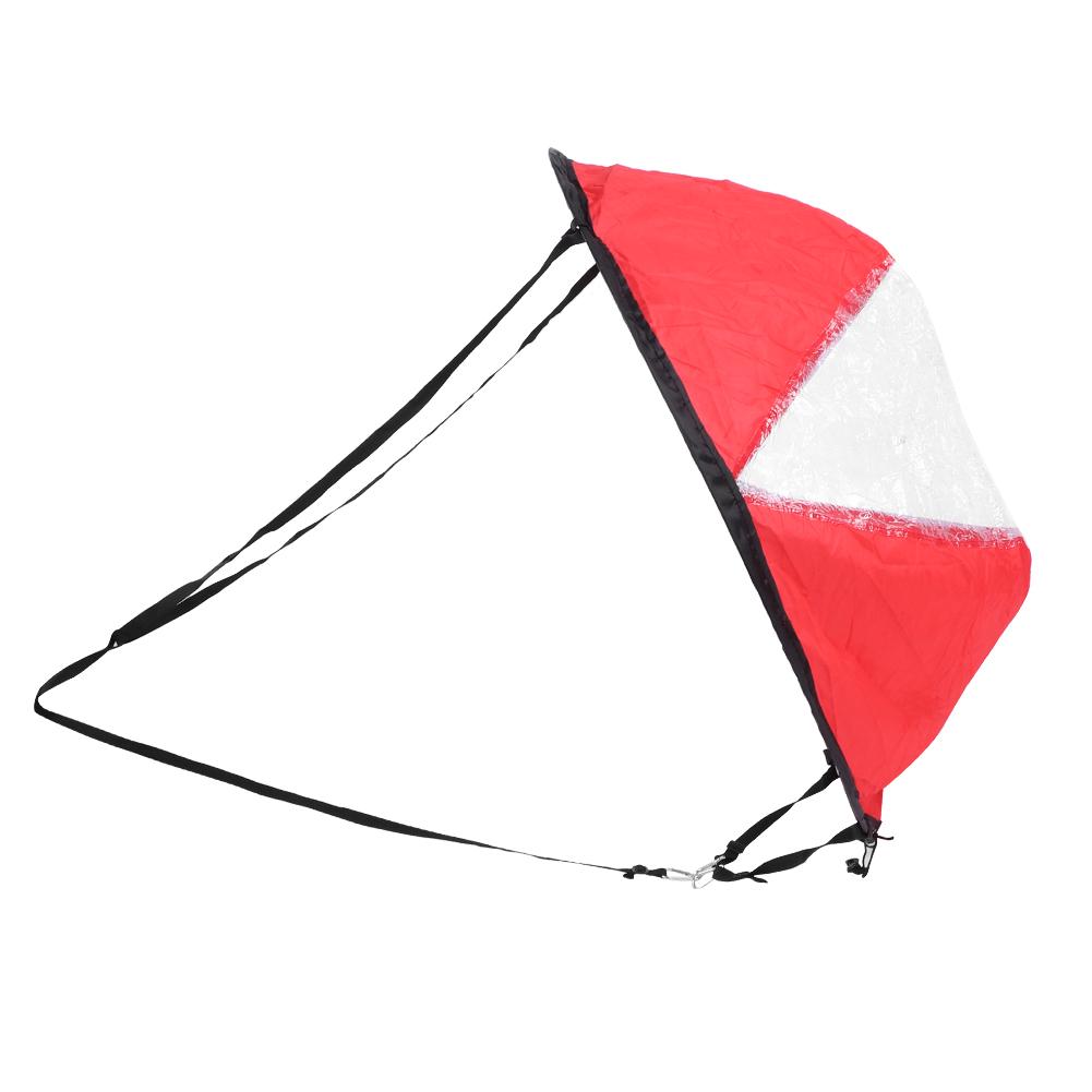 Polyester Taffeta Durable Folding Kayak Wind Sail Transparent Window Canoe Wind Sail Boat Water Sports AccessoryKayak