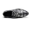 Große Größe 48 49 50 Herren Schnürschuhe aus bedrucktem Leder Trendy Casual Oxfords Stilvolle Kunstleder Partykleid Täglich Büro