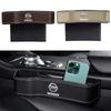 1 Pieza Caja de Almacenamiento para Hueco de Asiento de Coche de Cuero Organizador de Teléfono y Llaves Para Nissan J10 X-Trail Qashqai Juke Leaf Micra NOTE Patrol Gadgets