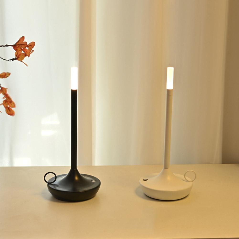Luxury Table Lamp Modern Iron Art Usb Rechargeable Led Table Light For Outdoor Terrace Restaurant Bar