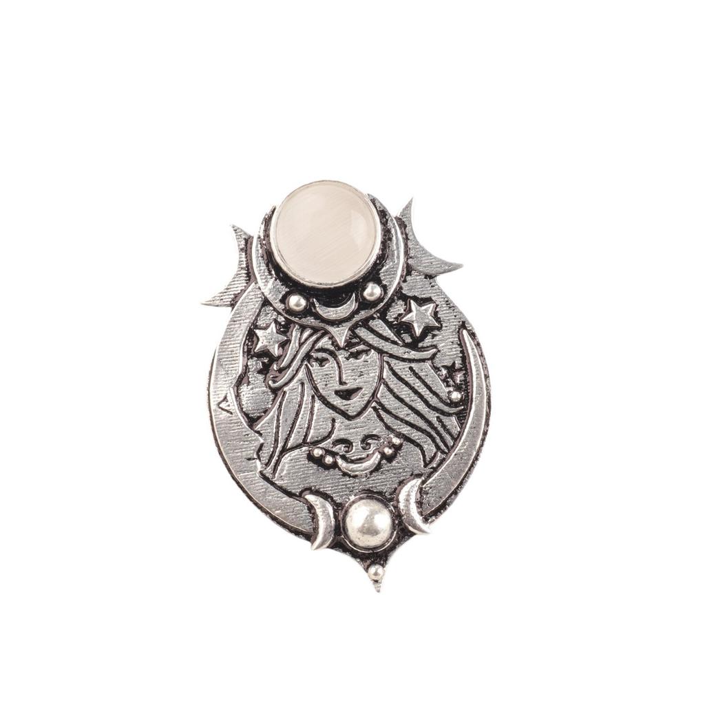 Natural White Selenite Gemstone Designer 925 Solid Silver Necklace Pendant 1.63" CP-22-32
