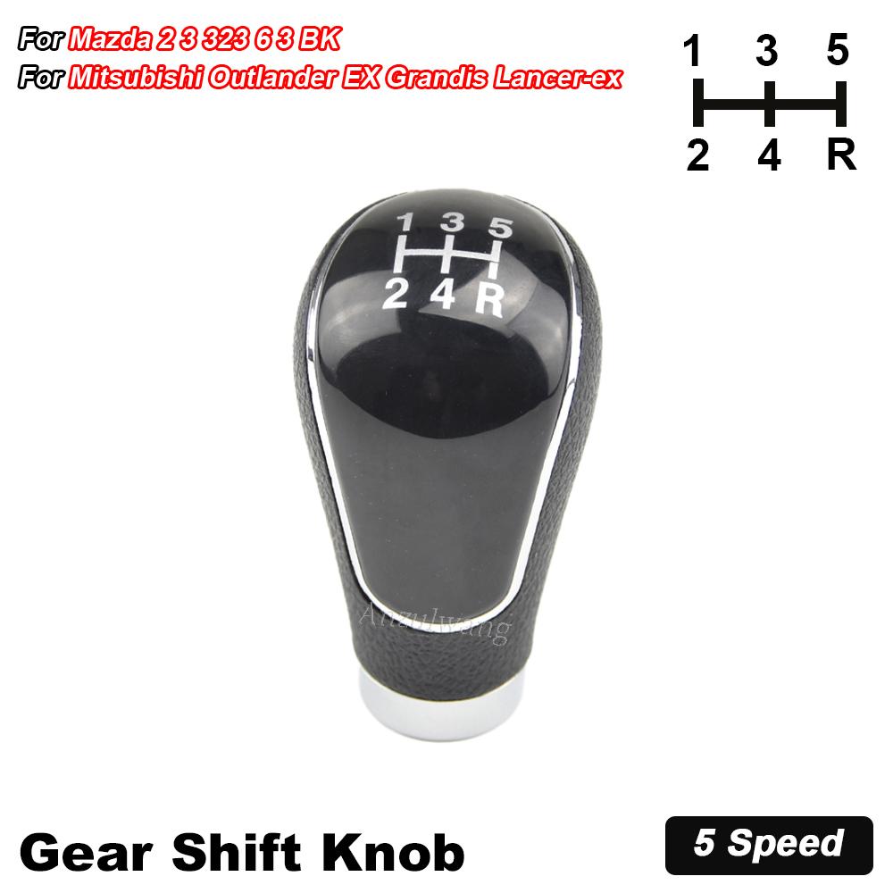 

Ручка переключения передач, рычаг переключения передач, головка рычага переключения передач, аксессуары для стайлинга автомобилей Mazda 2/3/323/6/3 BK 2004 2005 2006 2007 2008 2009 2010 2011 2012 5 Speed Black