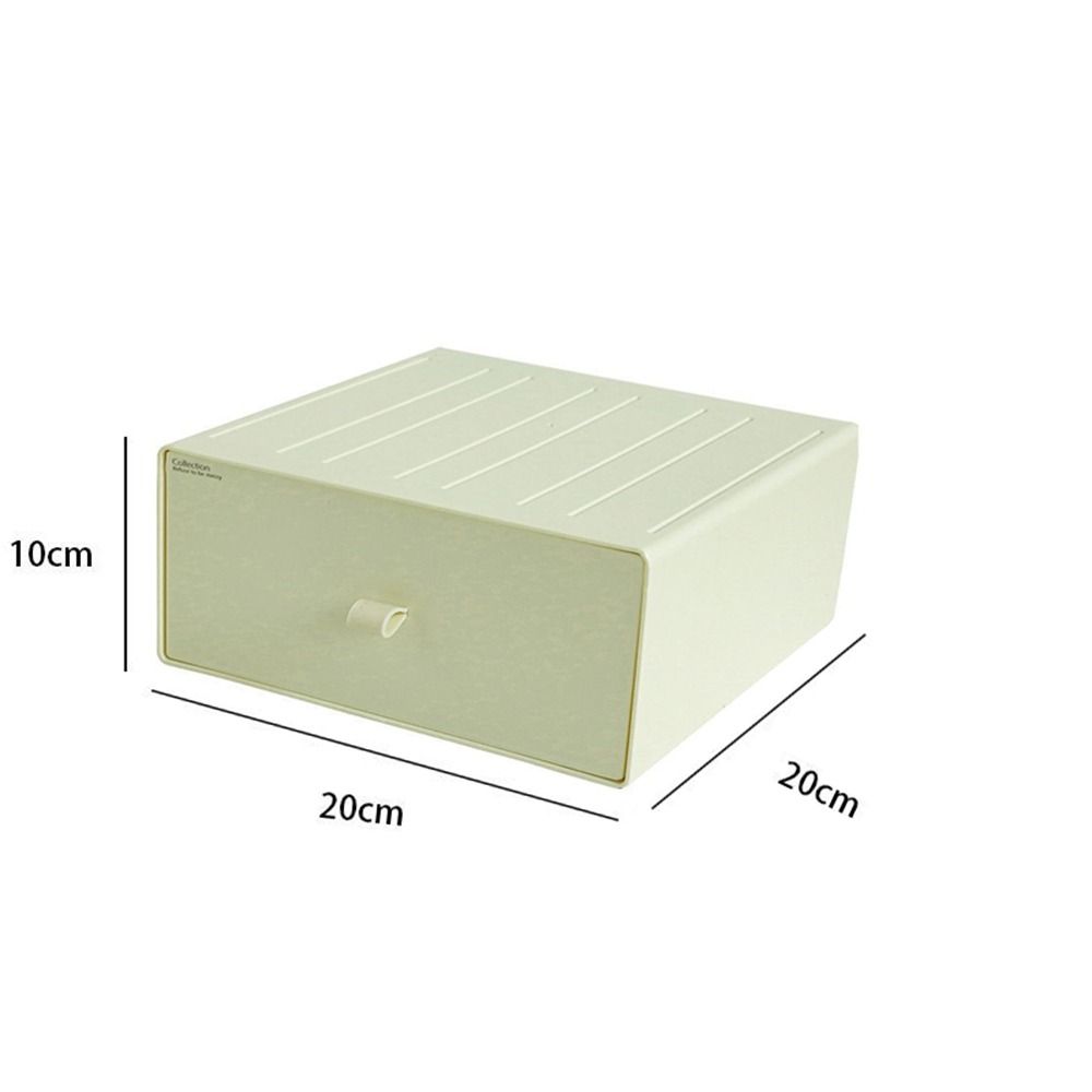Stackable Cosmetic Storage Box Plastic Makeup Storage Container Stationery Storage Box  Office