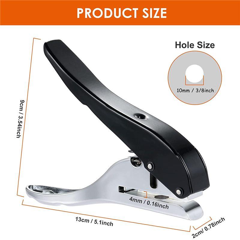 A34R Hole Punch Single Hole Hole Punch, Heavy Duty Hole Punch Single, Portable Handheld Long Hole Hole Punch