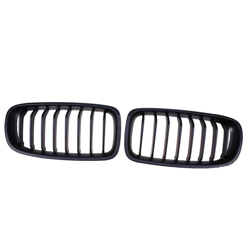 Frontstoßstangengrill, Nierengitter, einzelne Doppellamellen, passend für BMW 3er-Serie F30 F31 F35 2012–2017, MSport-Styling-Trim-Auto