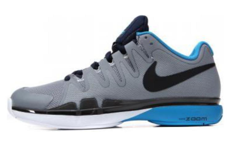 

Nike Zoom Vapor 9.5 Tour Cushioning Abrasion Resistant Breathable Low top Tennis Shoes Men s Gray 631458-004 38.5