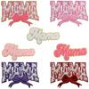 Liteon Glitter Bowknot Chenille Embroidery Patch for Clothes, Bags, Hats