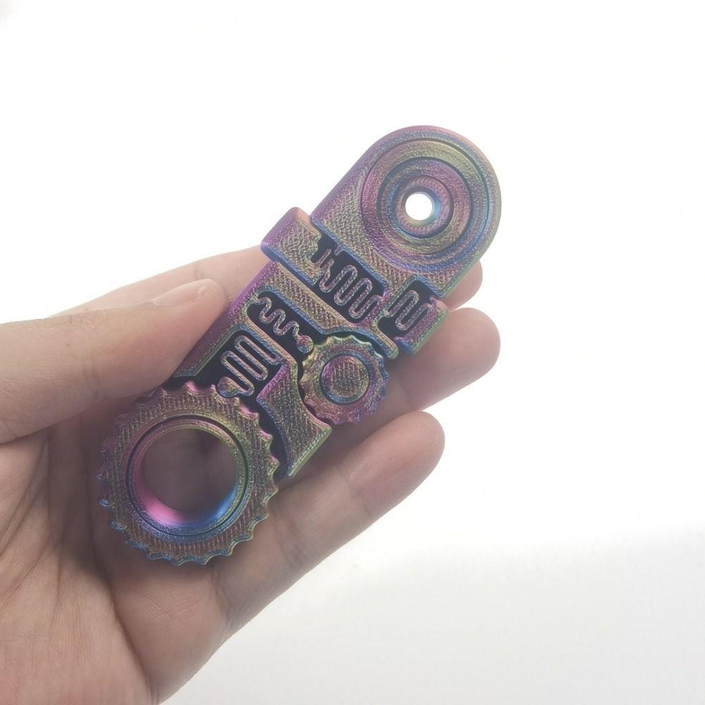 3D Printing Hand Spinner Gearwheel 5-in-1 Spring Gear Chain Gyroscope  Adult