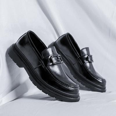 Japanese Large Size Small Leather Shoes 45 Men'S Retro British Style Flat Men'S Shoes 46 Spring And Autumn New Men'S Single Shoes 3501-R