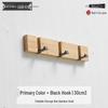 Wall-Mounted Clothes Rack: Behind-Door Hook for Bedroom Entryway, Coats, Hats, and More.