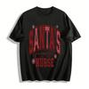 Santa's Favorite Nurse Retro Plaid Print Casual Christmas Top Pure Cotton T-shirt