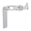 110mm Aluminum Water Absorbing Steering Rudder with 4mm Support Shaft Tail for Cat RC Jet BoatSilver