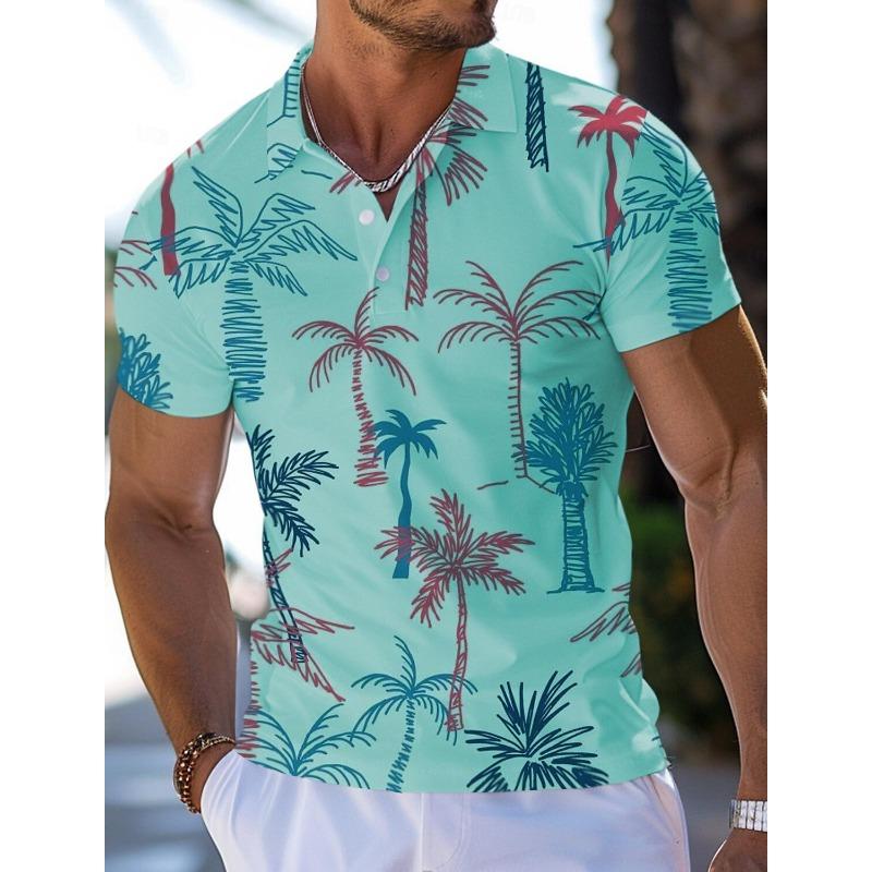 New Product New Men's 3D Printed Trendy Casual Versatile Summer Versatile Short Sleeve Polo Shirt
