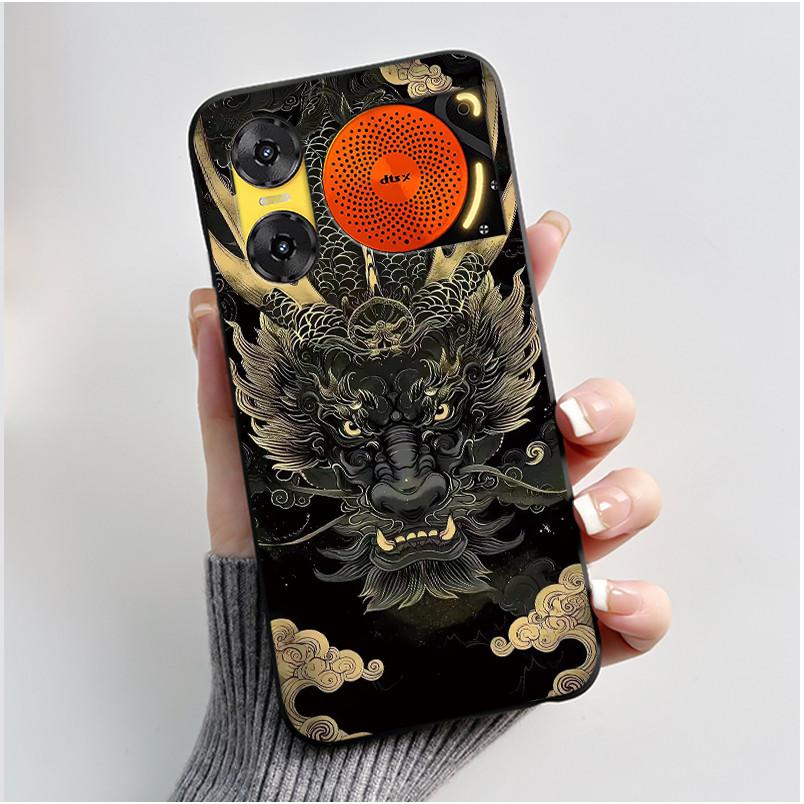 For ZTE Nubia Music 2 Case Cartoon Black Matte Silicone Soft Back Cover For Nubia Music2 Phone Cases 6.7" Protective Shell Z2460