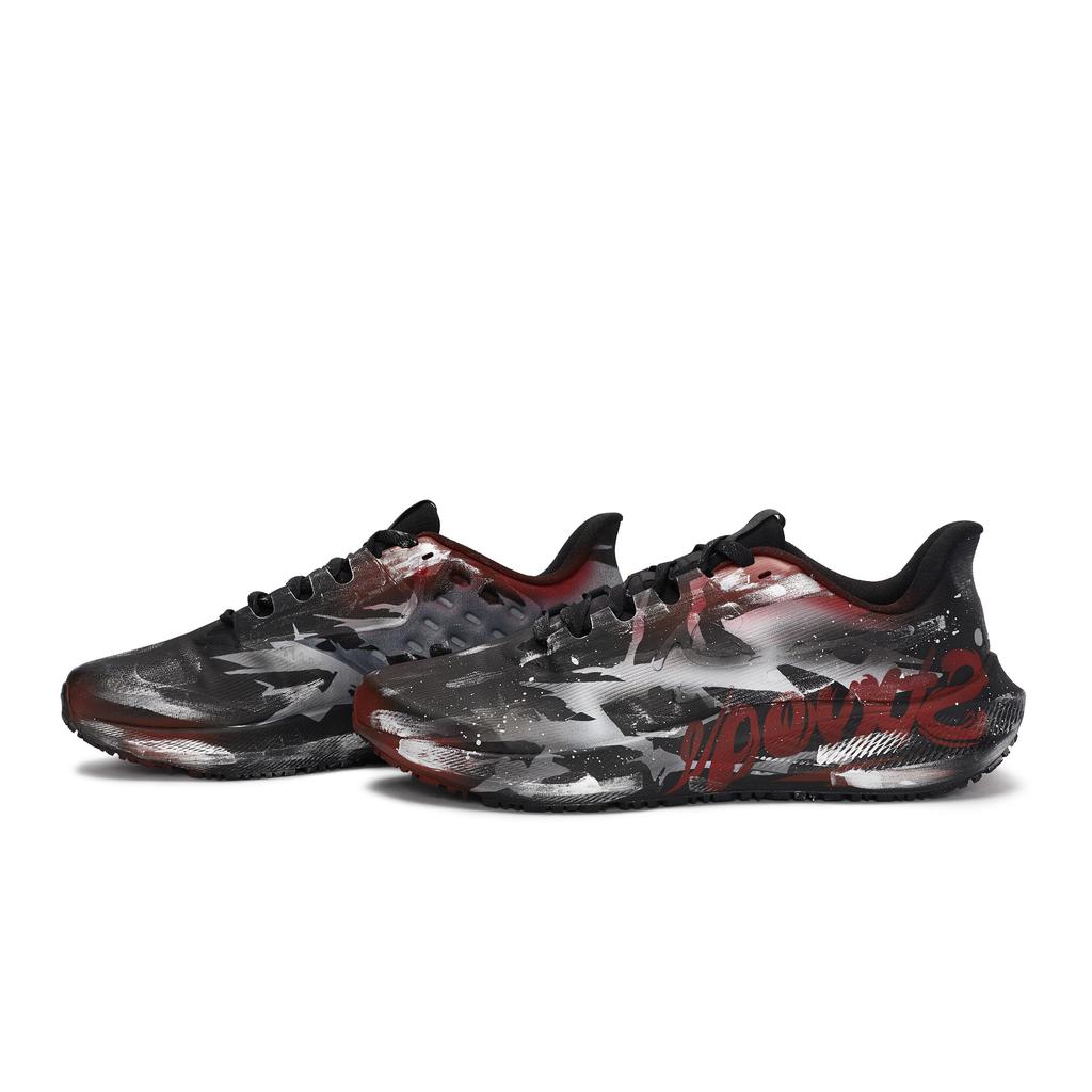Nike Air Zoom Pegasus 39 Slip Resistant Abrasion Resistant Low top Running Shoes Unisex Black Silver Red DO7625-001(Team80-S-BOX)