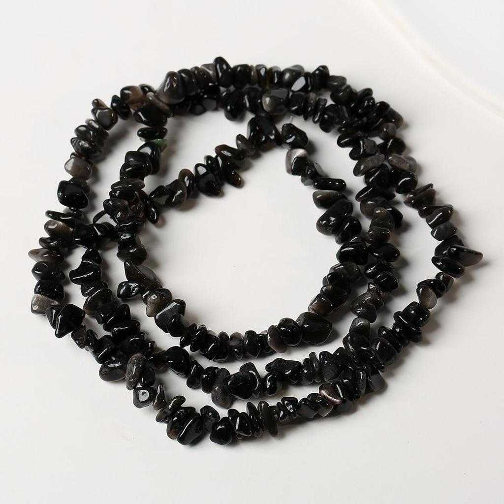 80cm Natürliche Amethyst Splitterkette - Poliert, Unregelmäßige Streifen für DIY Schmuck & Armbänder