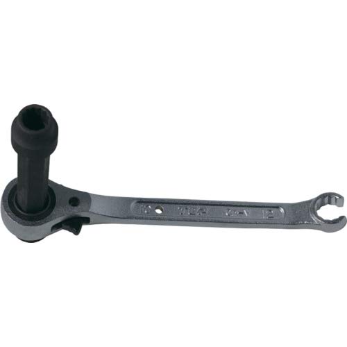 TOP Industrial (TOP) Lifting Band Wrench, 3-Stage Sliding Type, 10x13mm Ratchet, 12mm Flare Nut Wrench, Open-Ended Tip, For Plumbing and Plumbing Work