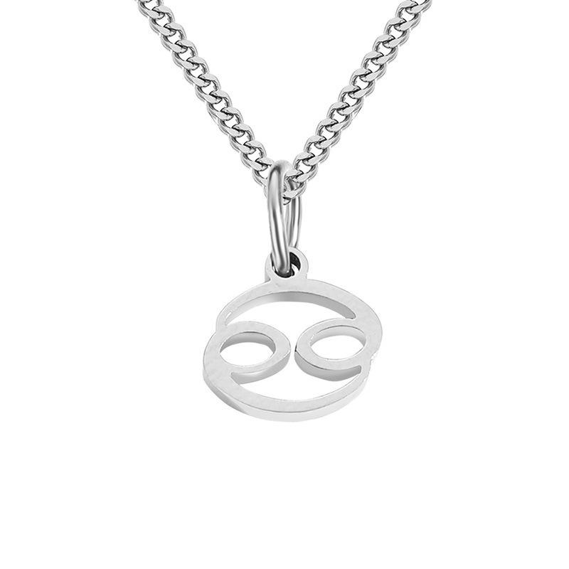 

улица. Delan Европейский и Американский Кулон из Нержавеющей Стали со Знаком Зодиака – Женские Простые Модные Украшения Steel