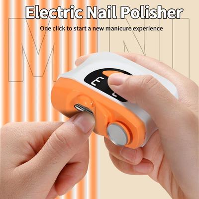 Elektrický zastřihovač nehtů 2 v 1 Zastřihovač a brousek na nehty LED světlo Nabíjení přes Type-C Bezpečný pro miminka, děti, dospělé, seniory Přenosný