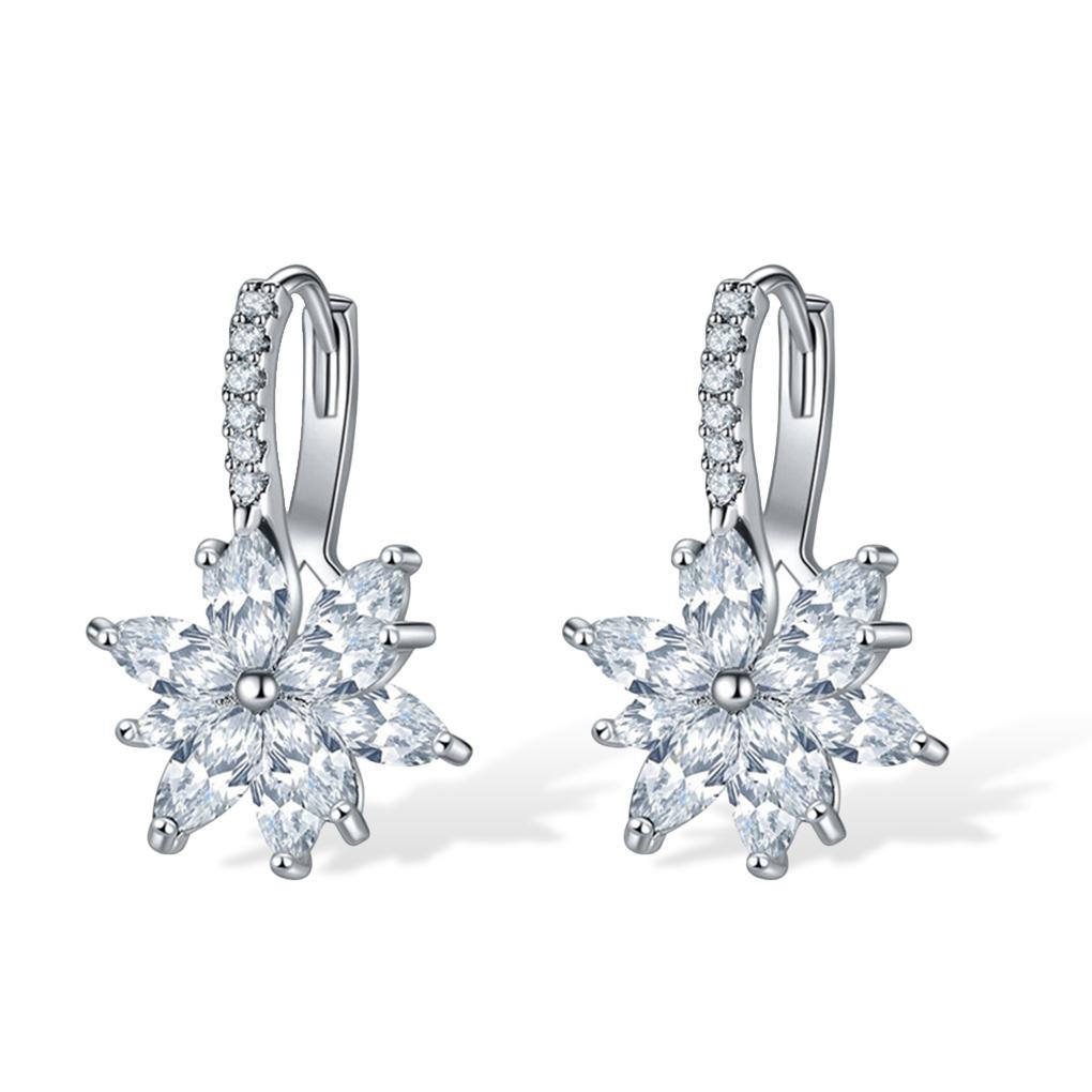 

1 Pair Ear Studs Party Round Cute Anniversary Hoop Earrings Wife Girlfriend School Dance Costume Party Girls Jewelry Female white