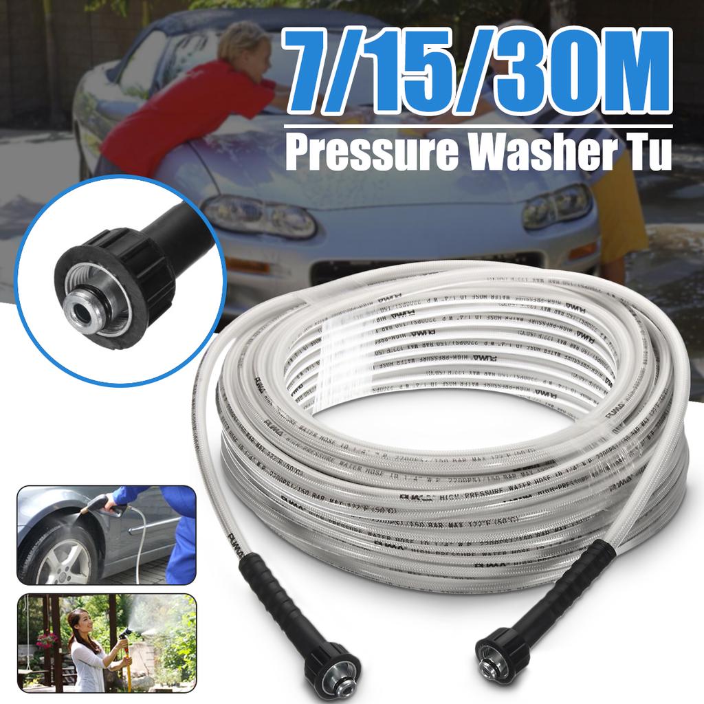 7//15//30M High Pressure Washer Extension Hose 4000PSI M22 Thread Jet Power 5//16/'/'