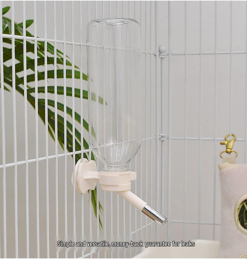 Lashige Leak-proof Hanging Water Bottle for Small Pets: Rabbit, Guinea Pig, Hamster, Chinchilla
