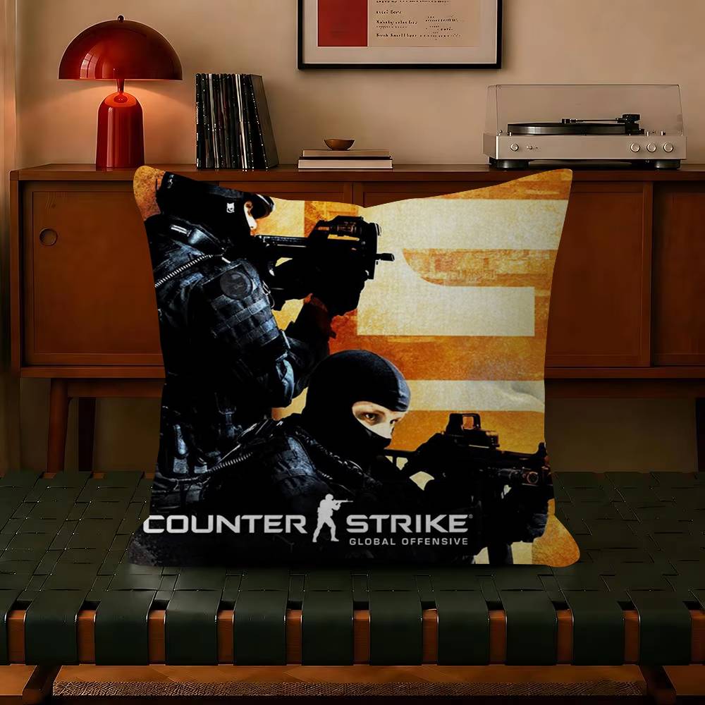 Hot Game CCounterStrike CS Pillow Gift Home Office Decoration Bedroom Sofa Car Cushion Cover Case X