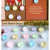 24Pcs Decorative Push P,Thumb Tacks,Bulletin Board Tacks,Cork Board Tacks,Thumb Tack Decorative for CorkBoard, Office Organization or Home,Classroom