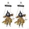 Broom Witch And Creepy Sound Halloween Prop Decor