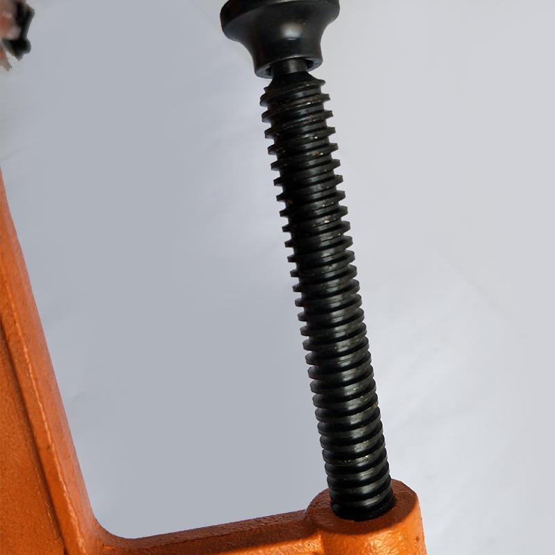 Woodworking G-Type Flat Nose Clamp with Non-Slip Grip, Available in 3-8 inch Sizes